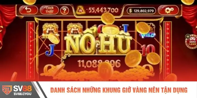 Danh sách những khung giờ vàng nên tận dụng